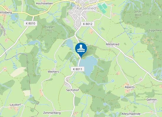 Map of Argenbuehl Oberer Schlossweiher Ratzenried