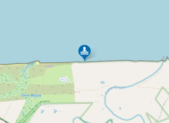 Map of TRA LE MARINELLE E F.FIUME FORTORE