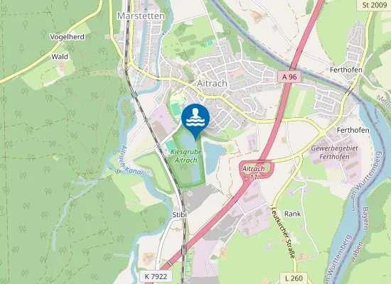 Map of Aitrach Badestelle Aitrachsee