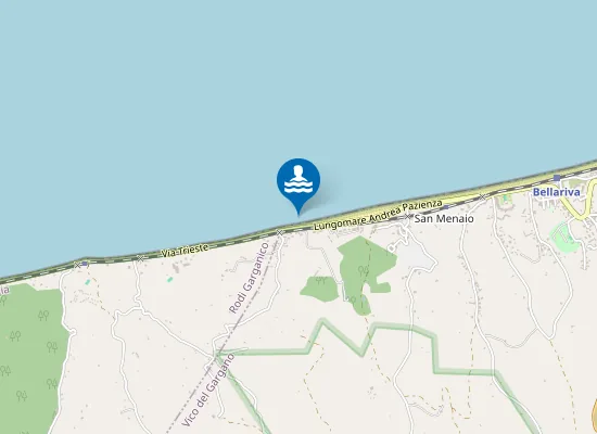 Map of FOCE CANALE P. NERE 30 MT SX