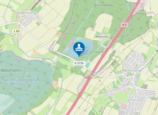 Map of BUEHL BADESTELLE WITSTUNG