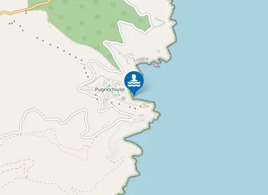 Map of SPIAGGIA PUGNO CHIUSO