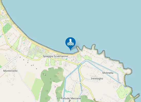 Map of TRA SP.SCIALMARINO E T.RE PORTICELLO