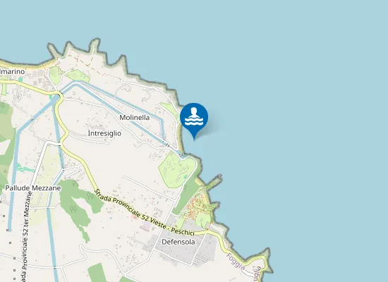 Map of CANALE MOLINELLA 30 MT SN