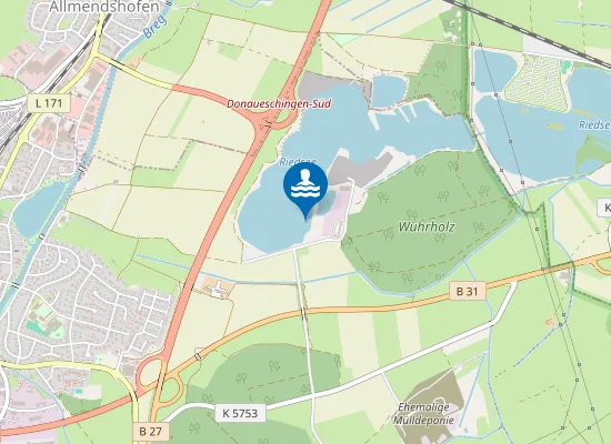 Map of HUEFINGEN RIEDSEE II