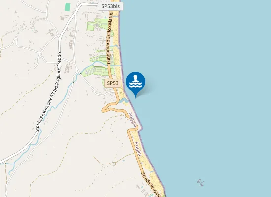 Map of CANALE TORRE DEL PORTO 30 MT DX