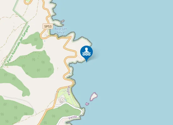 Map of TRA T.RE S.FELICE E T.RE DI CAMPI