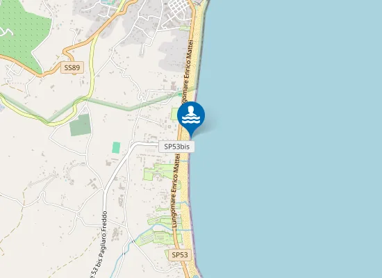 Map of 1 Canale-Foce/Camping S. Elia E Castello