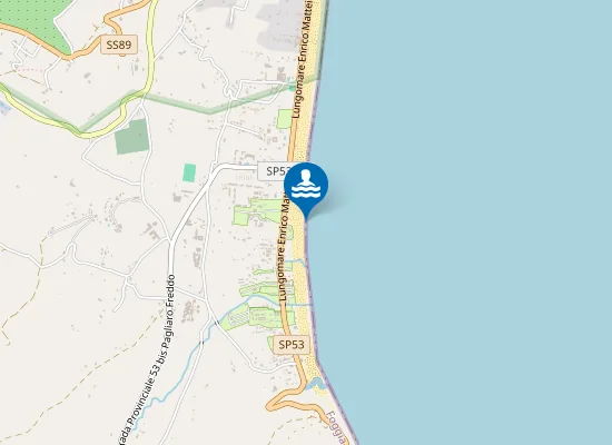 Map of 3 CANALE/FOCE DIREZ. CAMPING SCIALARA