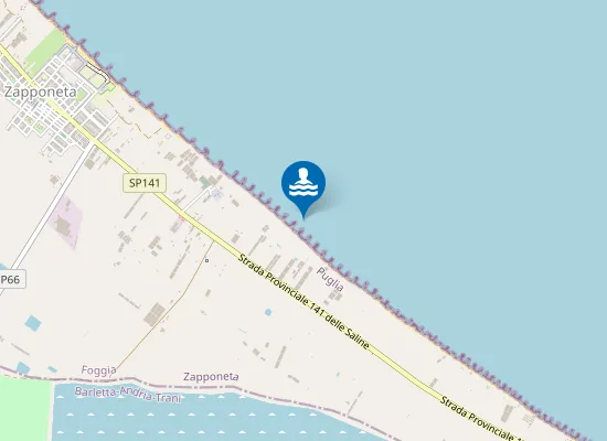 Map of 1,5 Km Da Zapponeta V.so M. Di Savoia