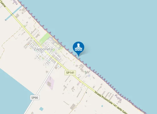 Map of 500 M SX SCARICO RETE FOGNANTE