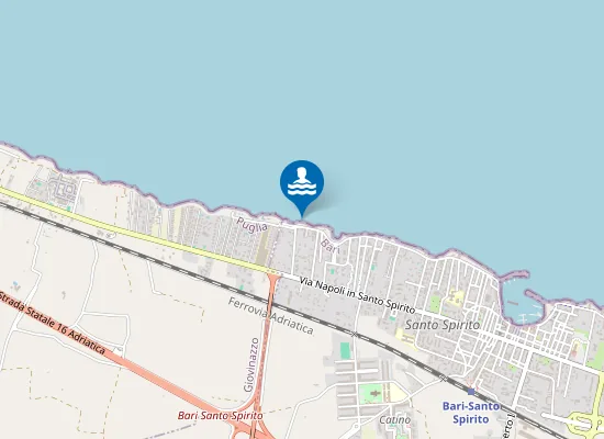 Map of 200 MT SUD LIDO LUCCIOLA