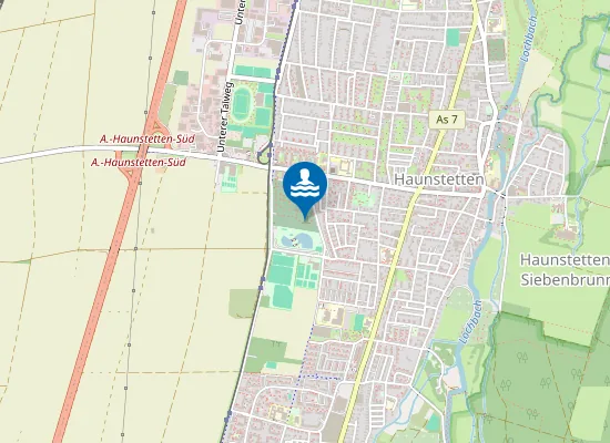 Map of NATURFREIBAD HAUNSTETTEN AUGSBURG