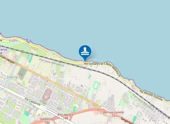 Map of FOGNA BARI ORIENTALE 500 MT NORD