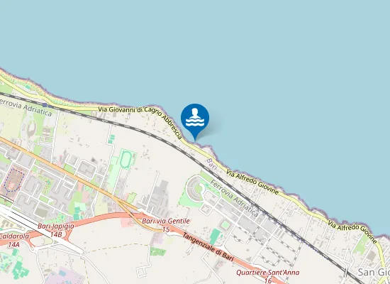 Map of FOGNA BARI ORIENTALE 500 MT SUD