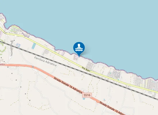 Map of FOGNA CIT.NA GIOVINAZZO 500 MT SUD