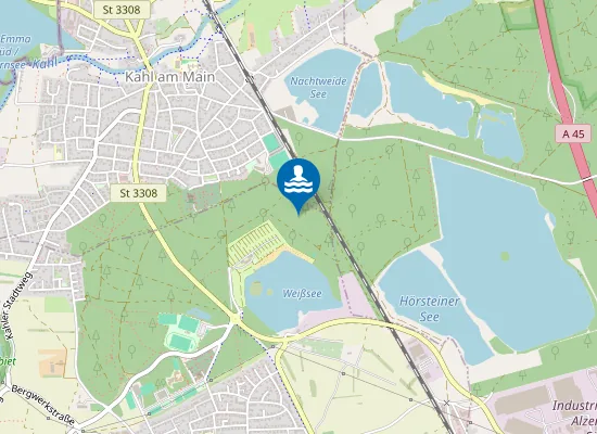 Map of STRANDBAD GROSSWELZHEIM KARLSTEIN AMAIN GROSSWELZHEIM WASSERWACHT