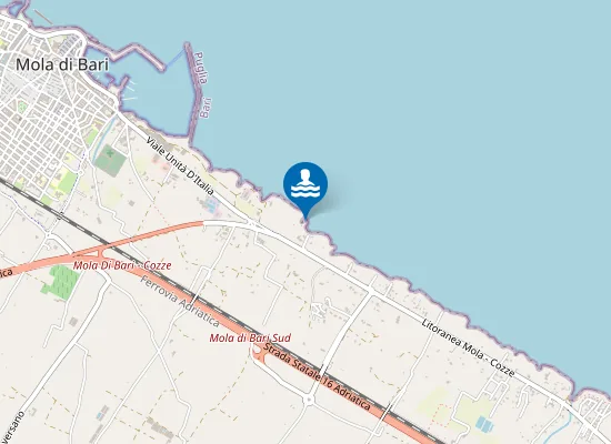 Map of FOGNA CIT.NA MOLA 500 MT SUD