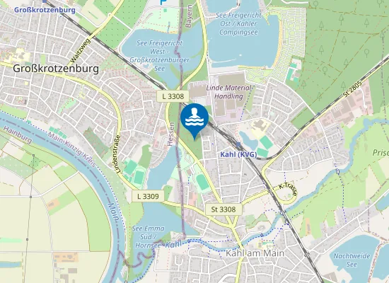 Map of WALDSEEBAD KAHL AMAIN