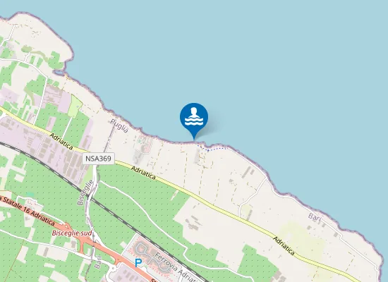 Map of SC. CIT.RUVO TERLIZZI T.CALD.NO 500 M.S.