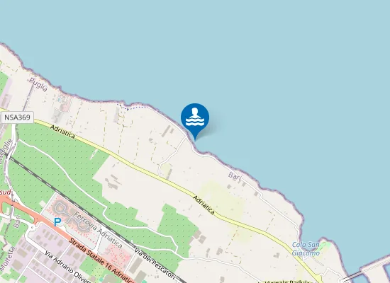 Map of FOGNA CIT.NA MOLFETTA 500 MT SUD