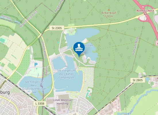 Map of SEE FREIGERICHT OST KAHL AMAIN WASSERWACHT