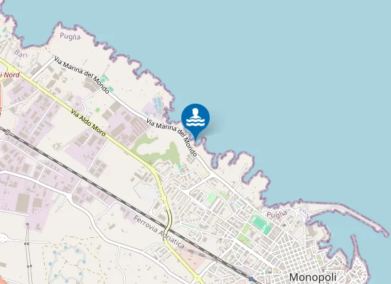Map of FOGNA CIT.NA MONOPOLI 500 MT SUD