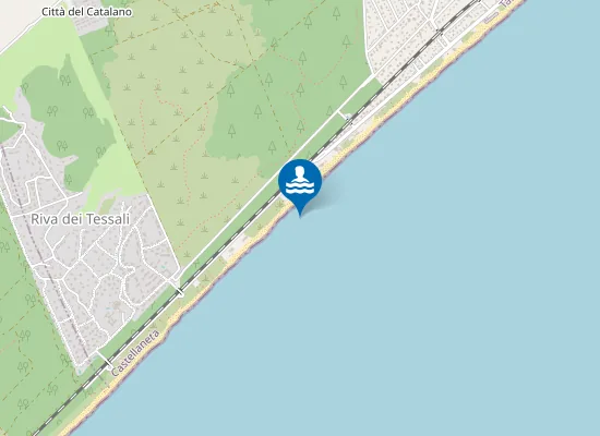 Map of SPIAGGIA LIBERA BORGO PINETO