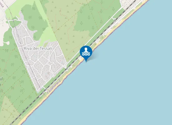 Map of SPIAGGIA LIBERA RIVA DEI TESSALI