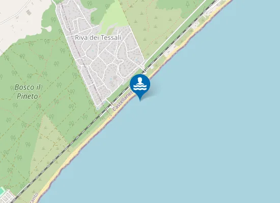 Map of RIVA DEI TESSALI-CABINE