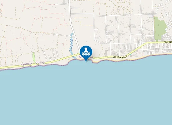 Map of SPIAGGIA LIBERA TORRE BORACO