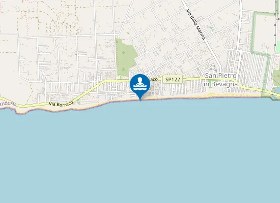 Map of SPIAGGIA LIBERA HOTEL DEI BIZANTINI