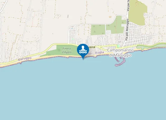 Map of SPIAGGIA LIBERA ONDA VERDE