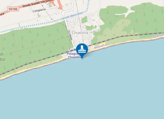 Map of STABILIMENTO ZONA CHIATONA-LIDO IMPERO