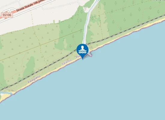 Map of SPIAGGIA BOSCO ROMANAZZI-FIUME LATO