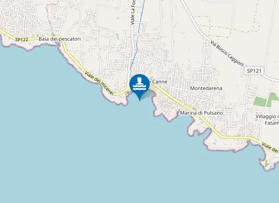 Map of SPIAGGIA LIBERA LE CANNE