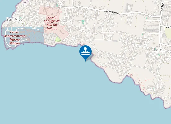 Map of STABILIMENTO LIDO B UNO S.VITO