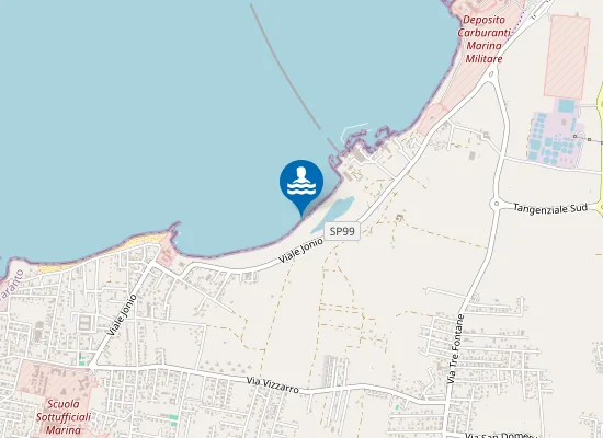 Map of STABILIMENTO MARE CHIARO