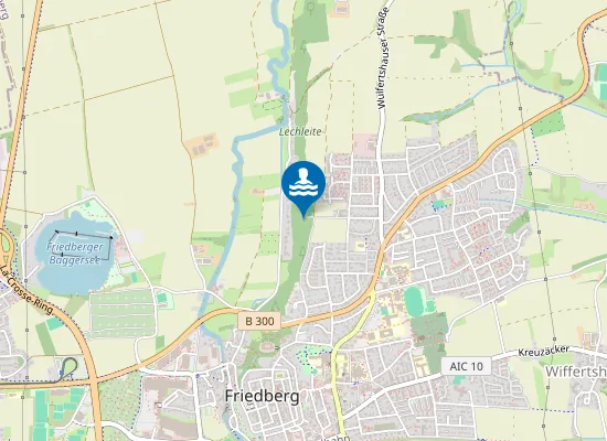Map of FRIEDBERGER BAGGERSEE FRIEDBERG NORDUFER
