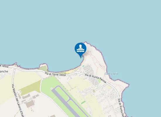 Map of PUNTA PENNE LIDO GRANCHIO ROSSO