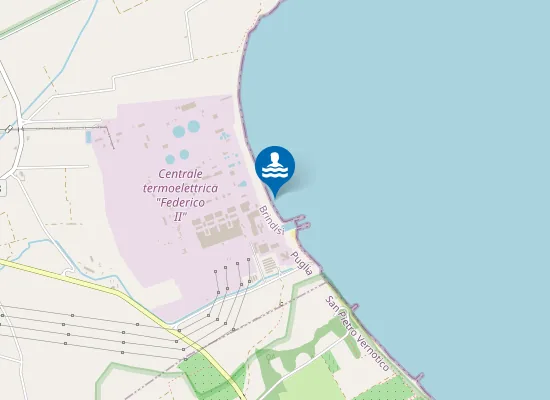 Map of CERANO - SC.CENT.LE BR S. 500 MT NORD