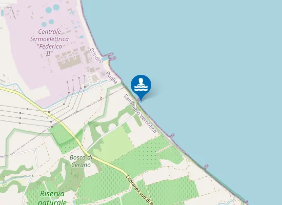 Map of CERANO - SC. CENT.LE BR S. 500 MT SUD