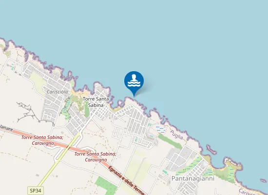 Map of TORRE S SABINA - VICINO PORTO TURISTICO