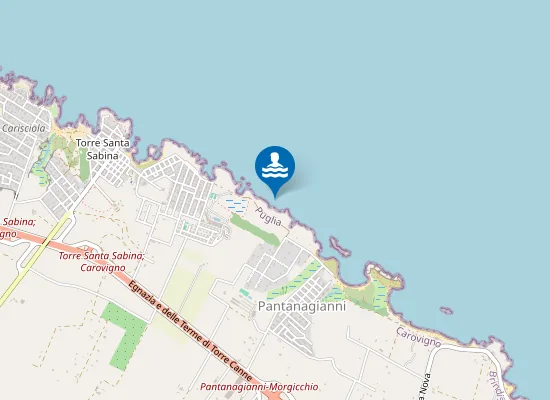 Map of TORRE S SABINA - CALA IN FONDO AL PAESE