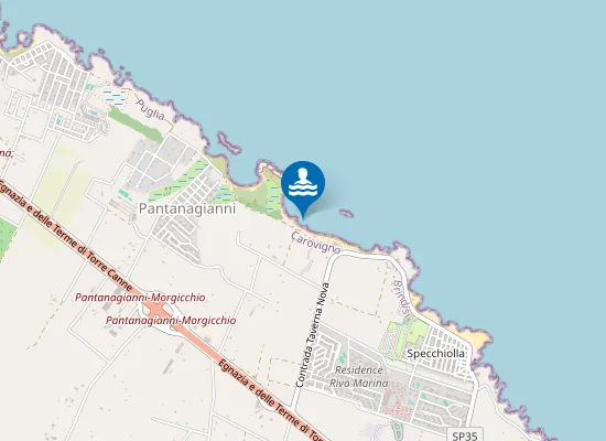 Map of MORGICCHIO LIDO SABBIA D'ORO