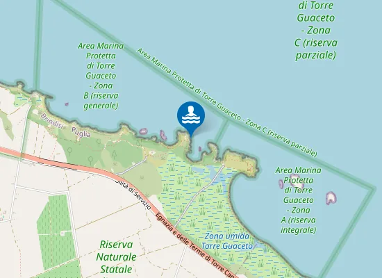 Map of TORRE GUACETO CALA ANTISTANTE