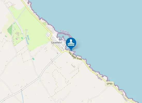 Map of SAVELLETRI LIDO SIRENETTA