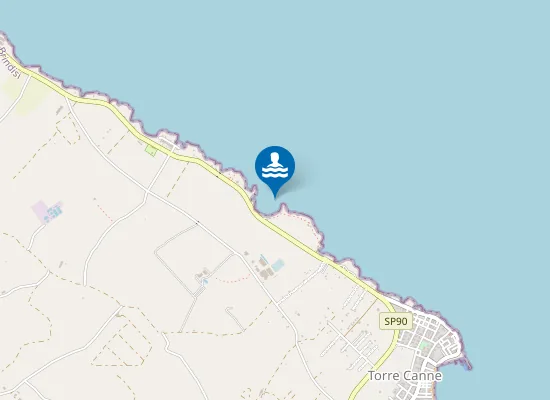 Map of TORRE CANNE NORD PRIMA DI CASE BIANCHE