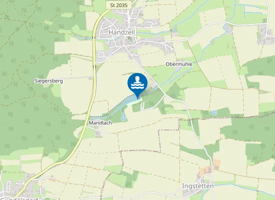 Map of MANDLACHSEE POETTMES SUEDUFER