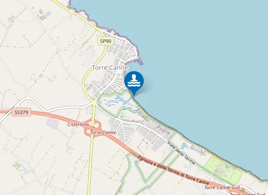 Map of TORRE CANNE LIDO PIPOLI